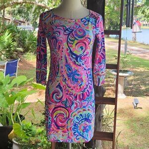 Lilly Pulitzer Sophie dress in Psychedelic Sunshine print